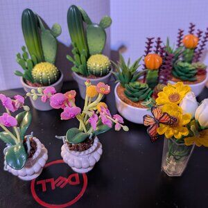 7 Mini DIY Gardens. All made.  cute gardens group of minis.